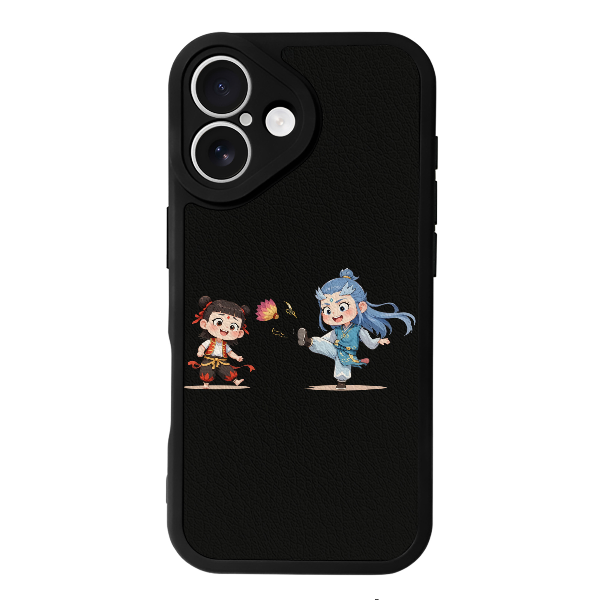 （画像用） Ne Zha 2 ナタ 魔童の大暴れ 【iPhone 16シリーズ対応】シリコンスマホケース（レザー調） 材質：シリコン